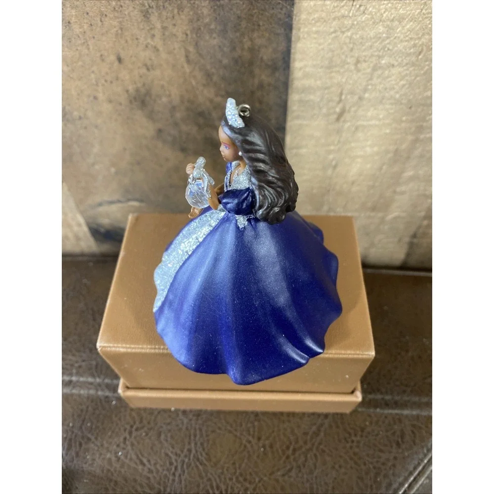 Set of 2 Vintage African American Barbie Hallmark Keepsake Ornaments 1998 & 1999